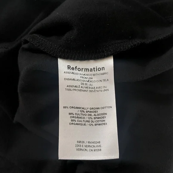 Reformation Wiley Stretch Organic Cotton Blend Fit & Flare Midi Dress Size XS - Picture 14 of 16